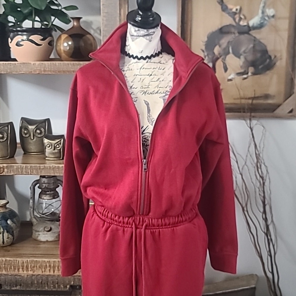 Universal Thread Red Zip-Up One Piece Track Set - Picture 4 of 13